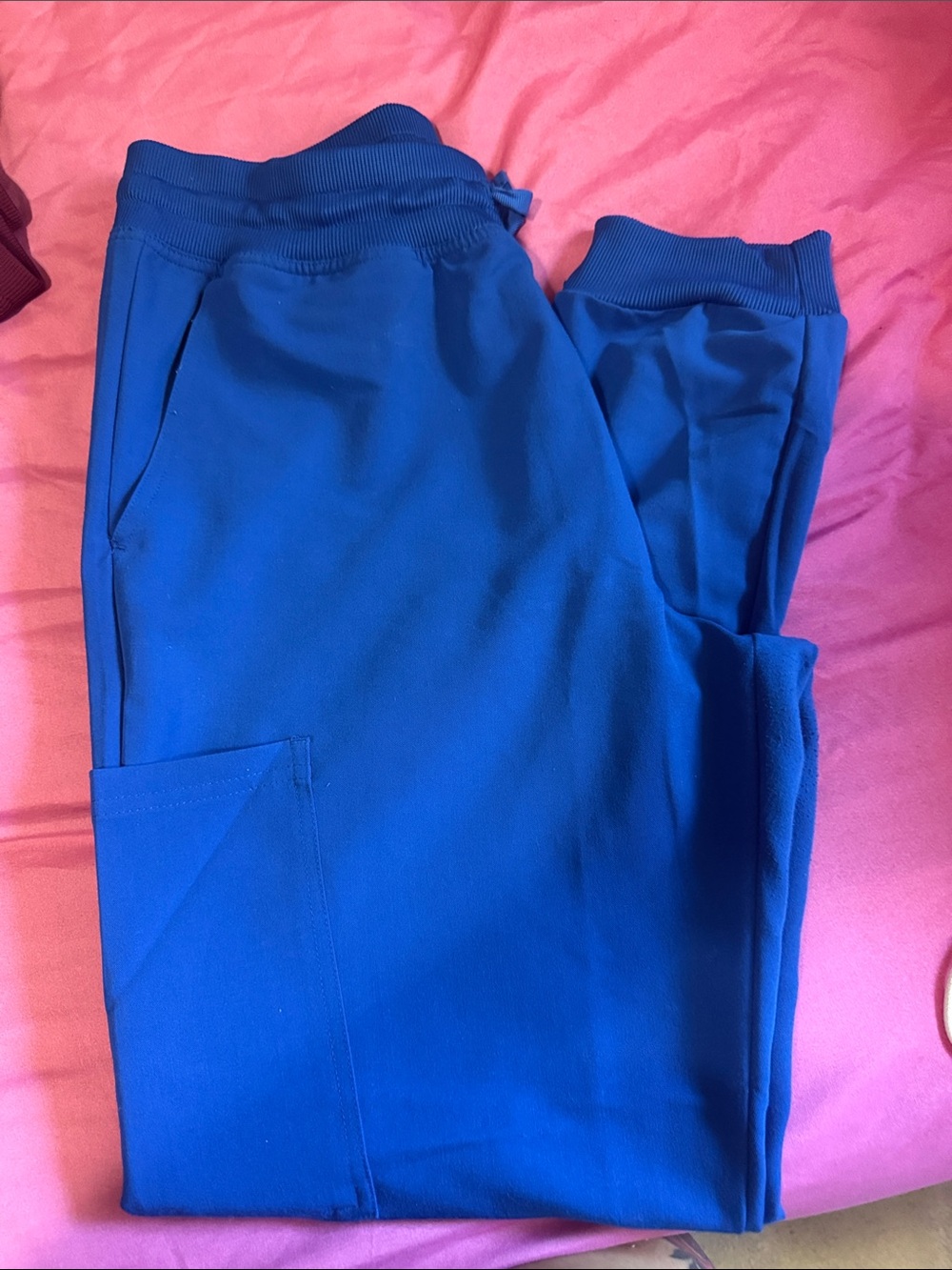 White Cross Royal Blue Men's Jogger Pants
